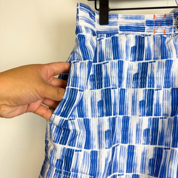 Tommy Bahama Baja Tasmania Tiles Swim Trunks Blue White - M - Picture 3 of 9